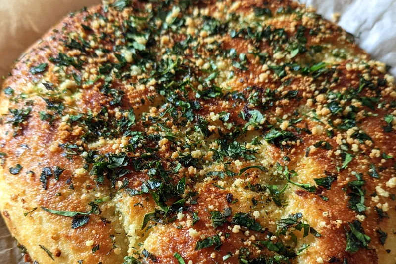 Fresh ingredients for Garlic Herb Parmesan Bread