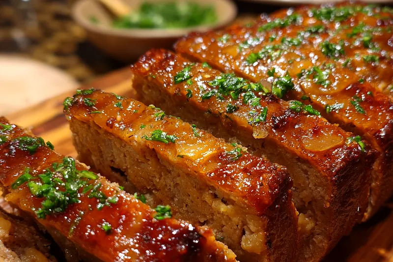 Cooking process for Garlic Herb Chicken Loaf