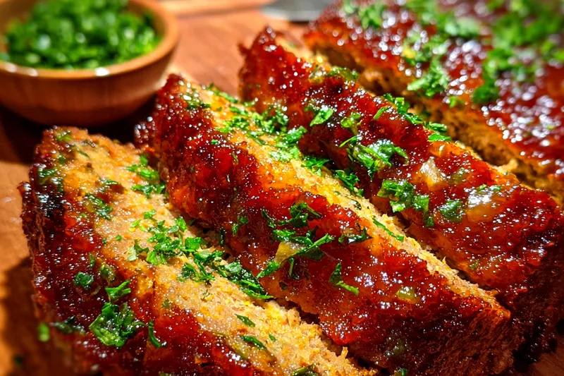 Fresh ingredients for Garlic Herb Chicken Loaf