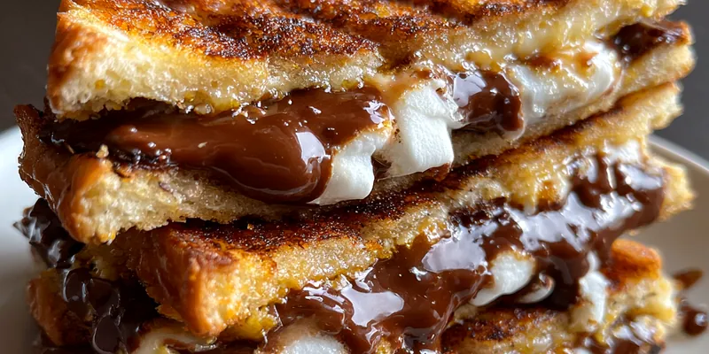 Gooey Chocolate Marshmallow Sandwich