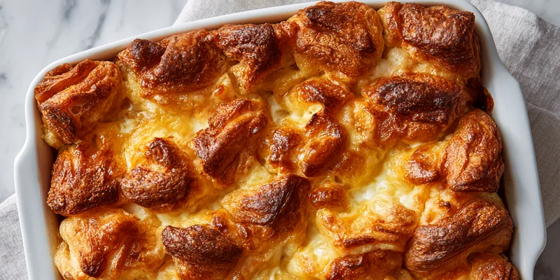 Gooey Croissant Breakfast Bake