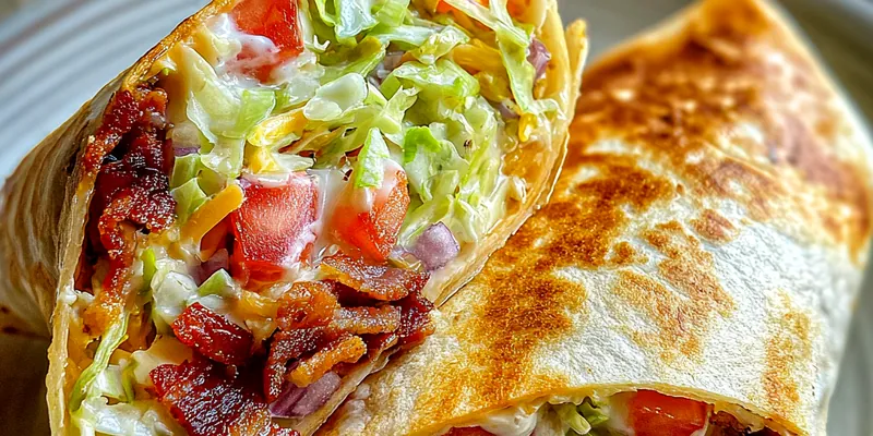 Grilled Bacon Lettuce Wrap