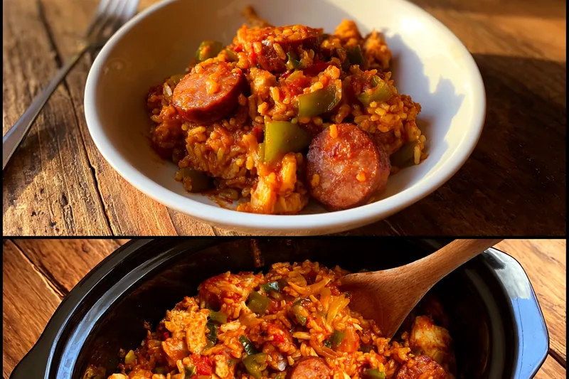 Fresh ingredients for Hearty Slow Cooker Jambalaya