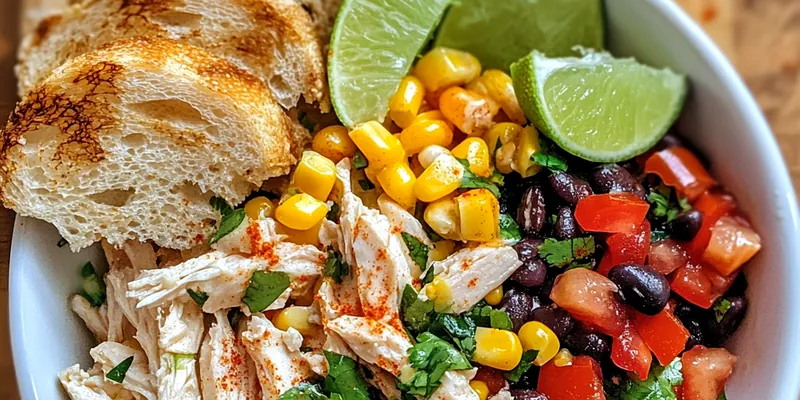 A beautifully plated Zesty Chicken Salad Delight showcasing vibrant colors and fresh ingredients.