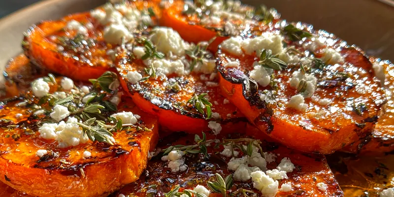 Delicious Honey Roasted Sweet Potatoes served on a plate