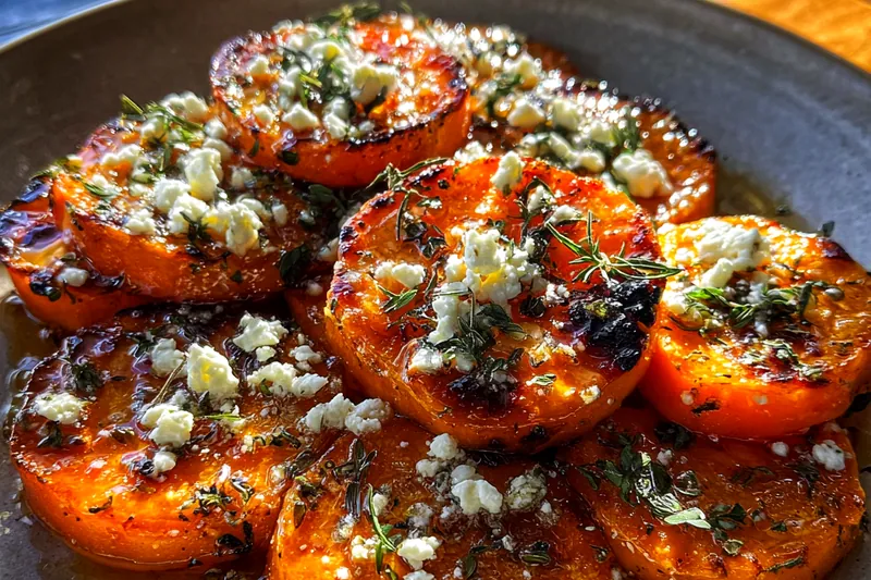 Fresh ingredients for Honey Roasted Sweet Potatoes