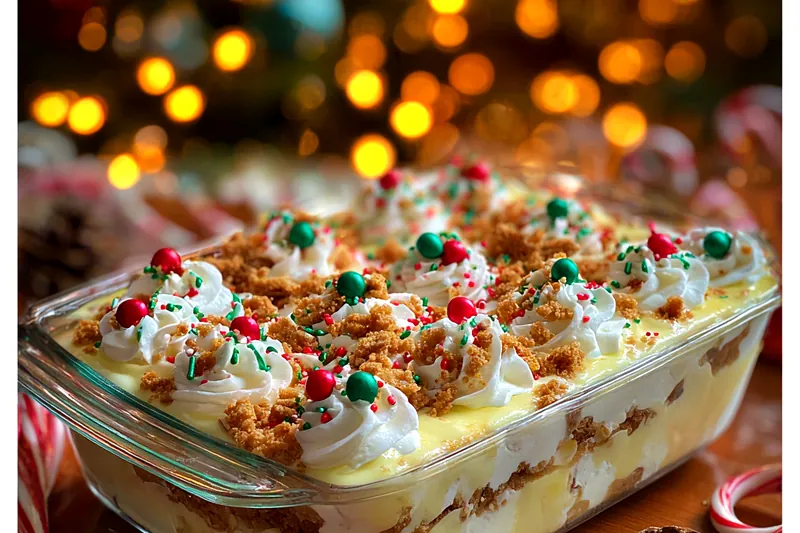 Fresh ingredients for Layered Holiday Cookie Delight