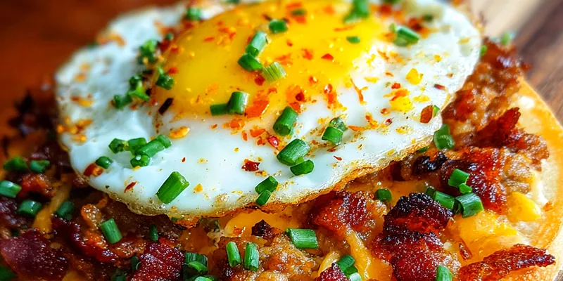 Delicious Breakfast Muffin Pizza