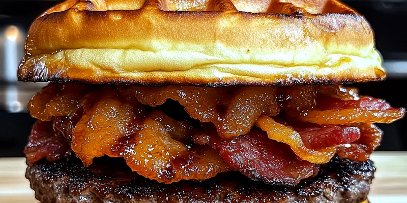 Savory Maple Bacon Burger