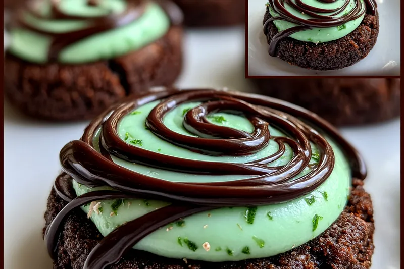 Ingredients laid out for Mint Chocolate Delight Cookies, including butter, sugars, and chocolate.