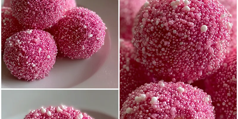 Pink Sprinkle Cheesecake Bombs