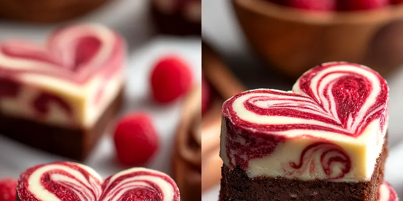 Raspberry Swirl Brownies