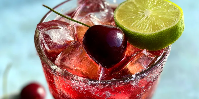 Refreshing Cherry Limeade Cocktail
