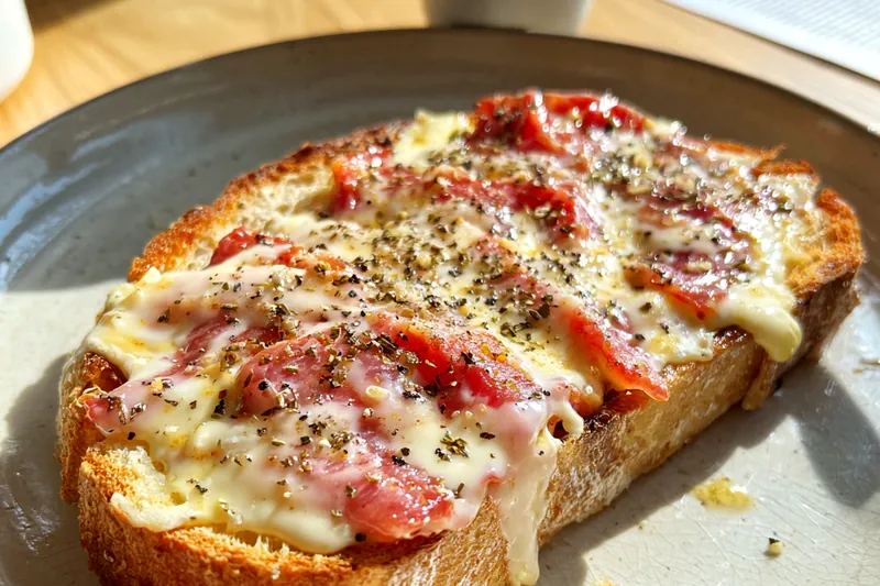 Fresh ingredients for Rich Creamy Beef Toast