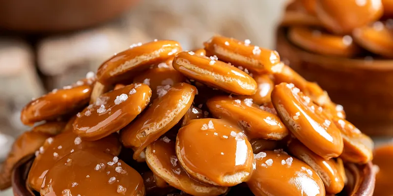 Salted Caramel Pretzel Bites