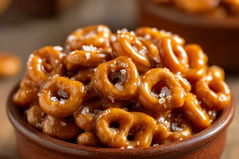 Fresh ingredients for Salted Caramel Pretzel Bites
