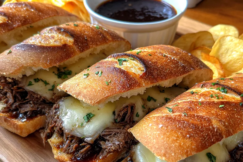 Cooking process for Savory Beef Sandwich Delight