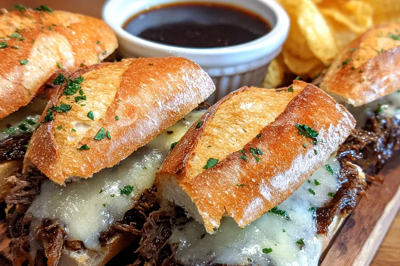 Fresh ingredients for Savory Beef Sandwich Delight
