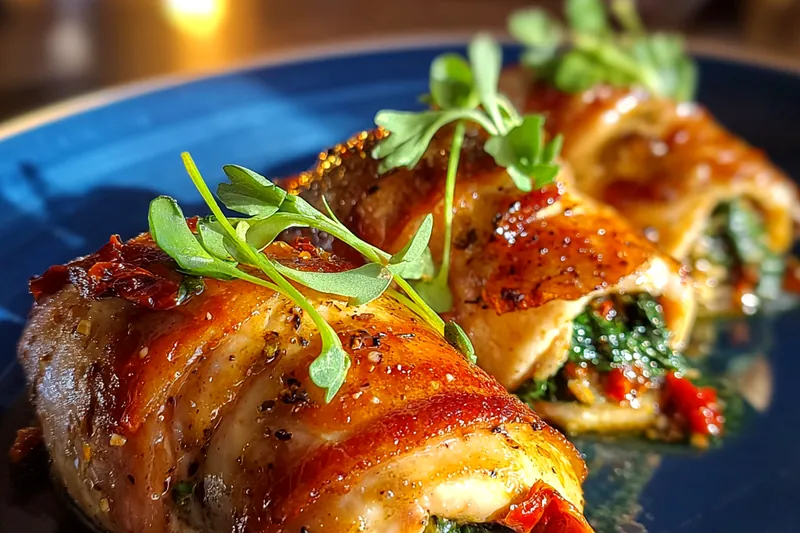 Fresh ingredients for Savory Chicken Roll-Ups