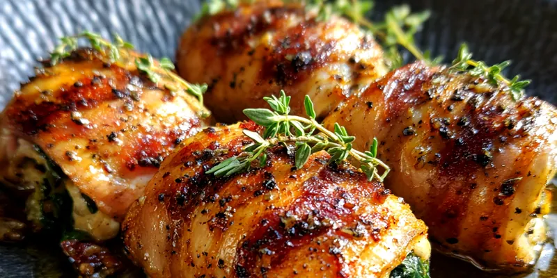 Delicious Savory Chicken Rolls Delight served on a plate