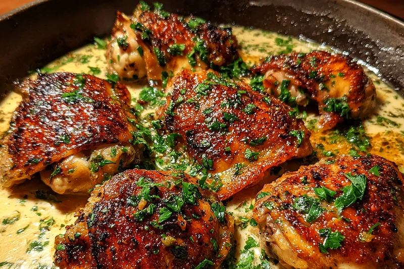 Fresh ingredients for Savory Chicken Skillet