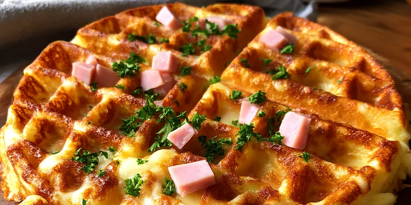 Savory Ham and Cheese Chaffles