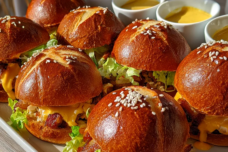Cooking process for Savory Honey Mustard Sliders