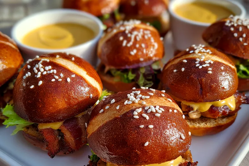 Fresh ingredients for Savory Honey Mustard Sliders