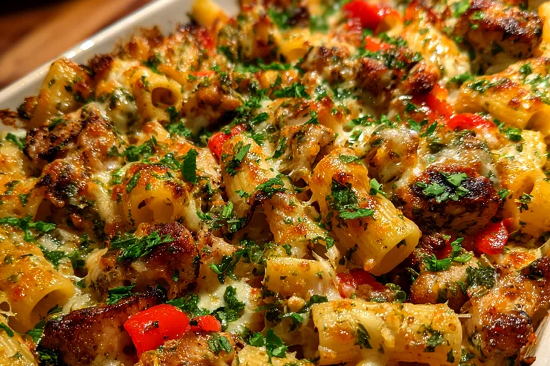 Fresh ingredients for Savory Honey Pepper Chicken Pasta