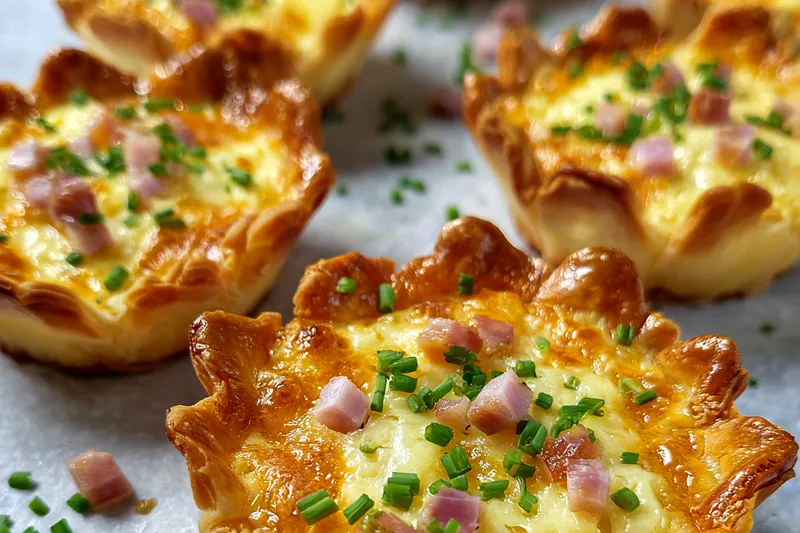 Fresh ingredients for Savory Mini Quiche Cups