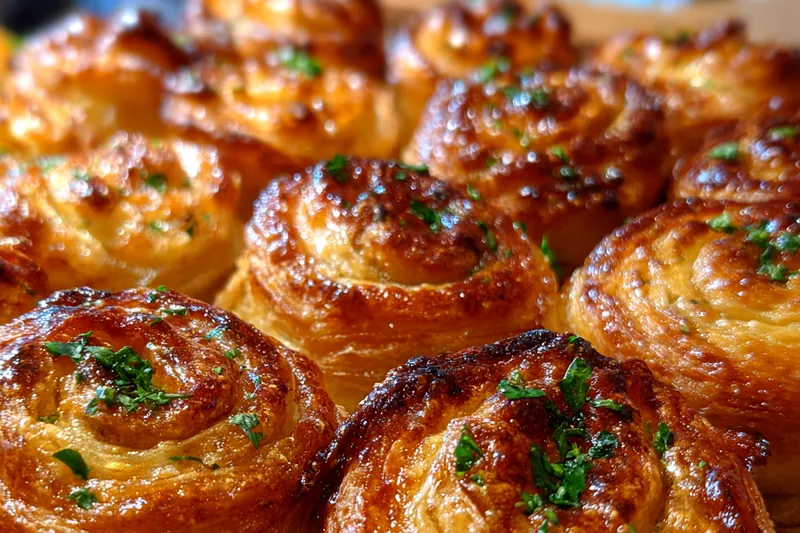 Fresh ingredients for Savory Puff Pastry Treats