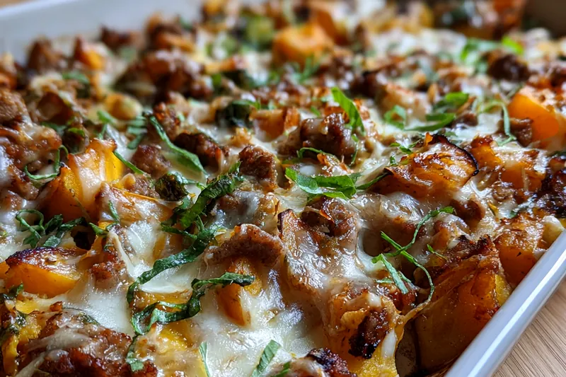 Fresh ingredients for Savory Squash Casserole