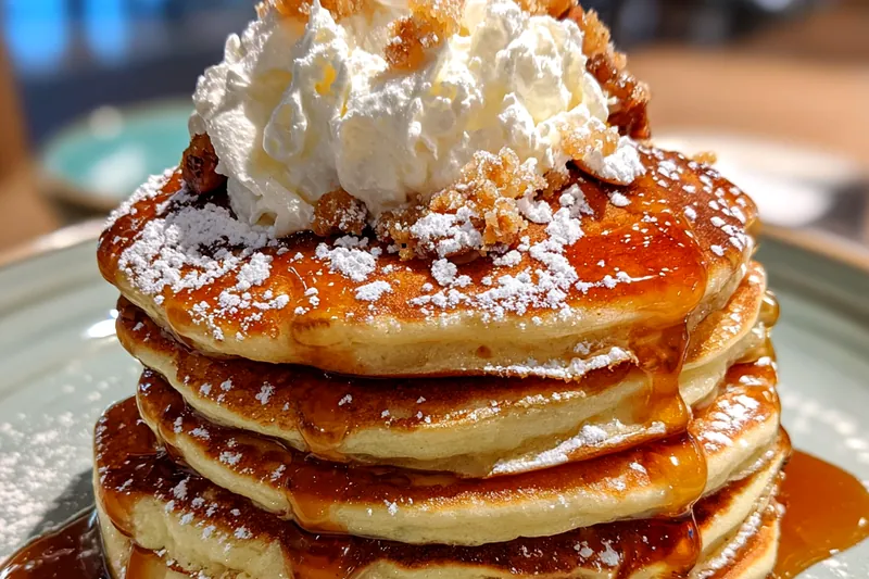 Cooking process for Spiced Holiday Pancake Stack