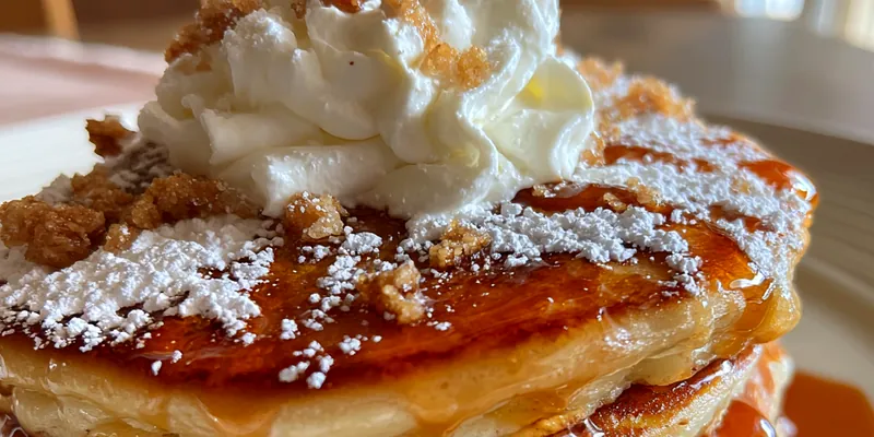 Spiced Holiday Pancake Stack