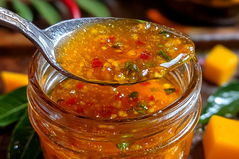 Cooking process for Spicy Mango Sauce