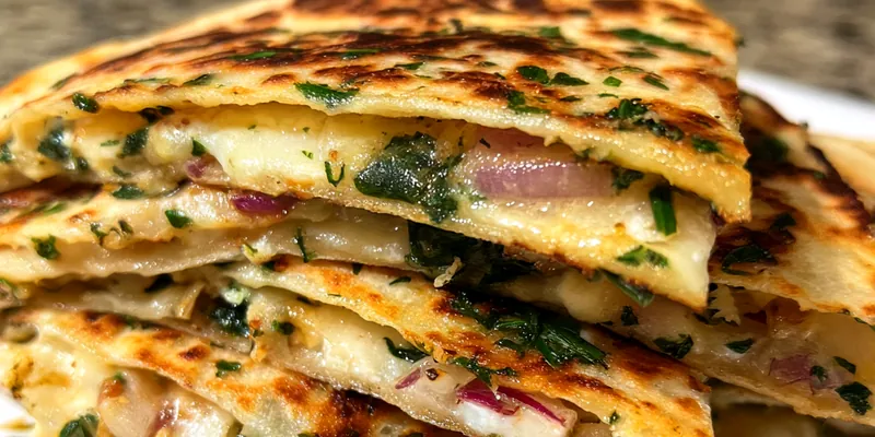 Spinach Feta Quesadillas Delight