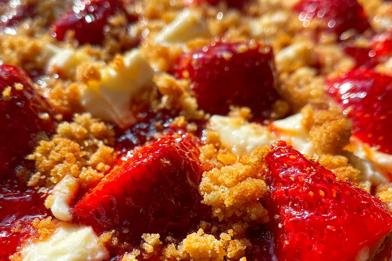 Cooking process for Delicious Strawberry Cheesecake Delight