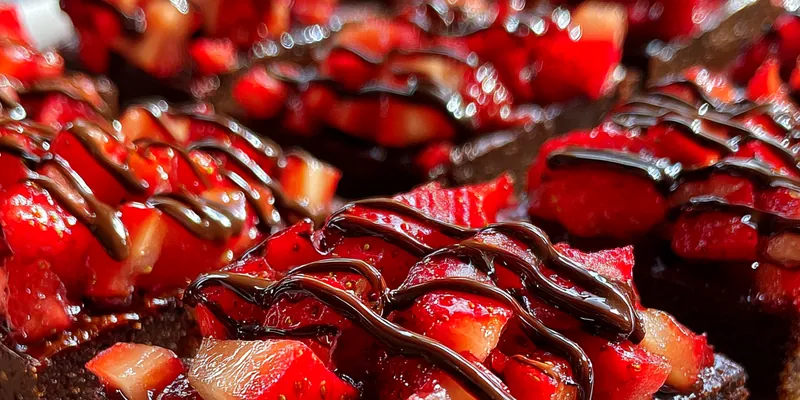 Strawberry Chocolate Brownie Bites