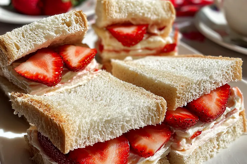 Fresh ingredients for Strawberry Cream Cheese Bites