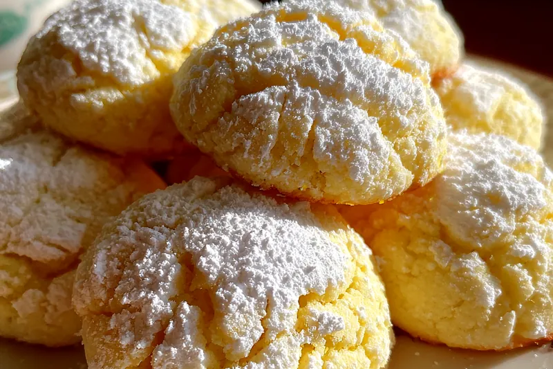 Fresh ingredients for Lemon Cream Cheese Cookies