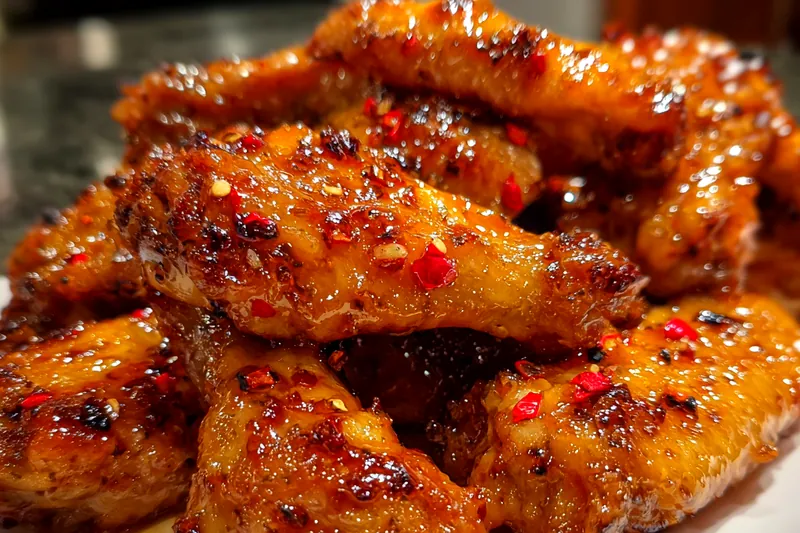 Fresh ingredients for Sweet Spicy Glazed Wings